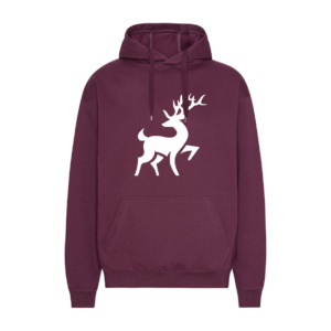 Hoodie med Jagt & Hund logo - blomme