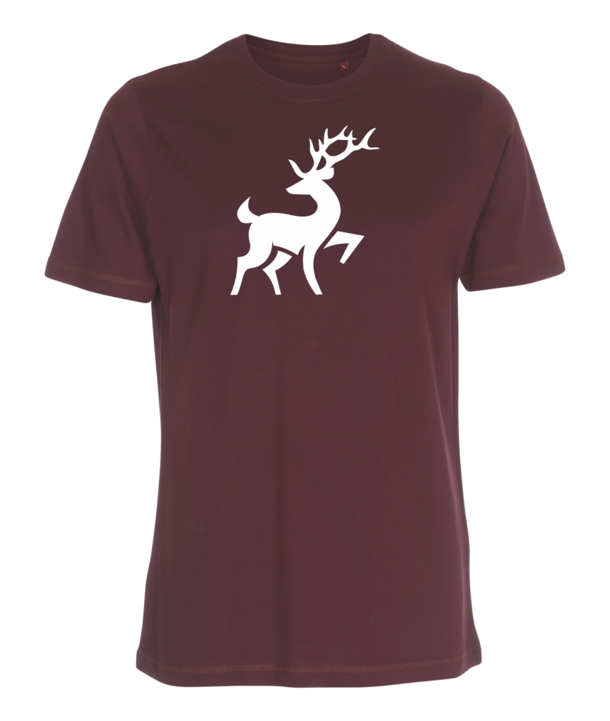 T -shirt med Jagt & Hund logo - blomme