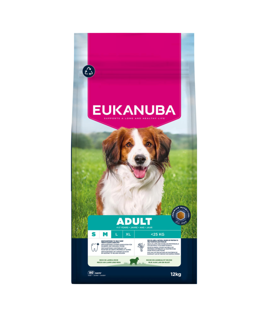 Eukanuba Adult small/medium breed Lam&Ris 12 kg