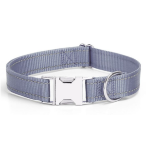 Halsbånd med gravering - Grå