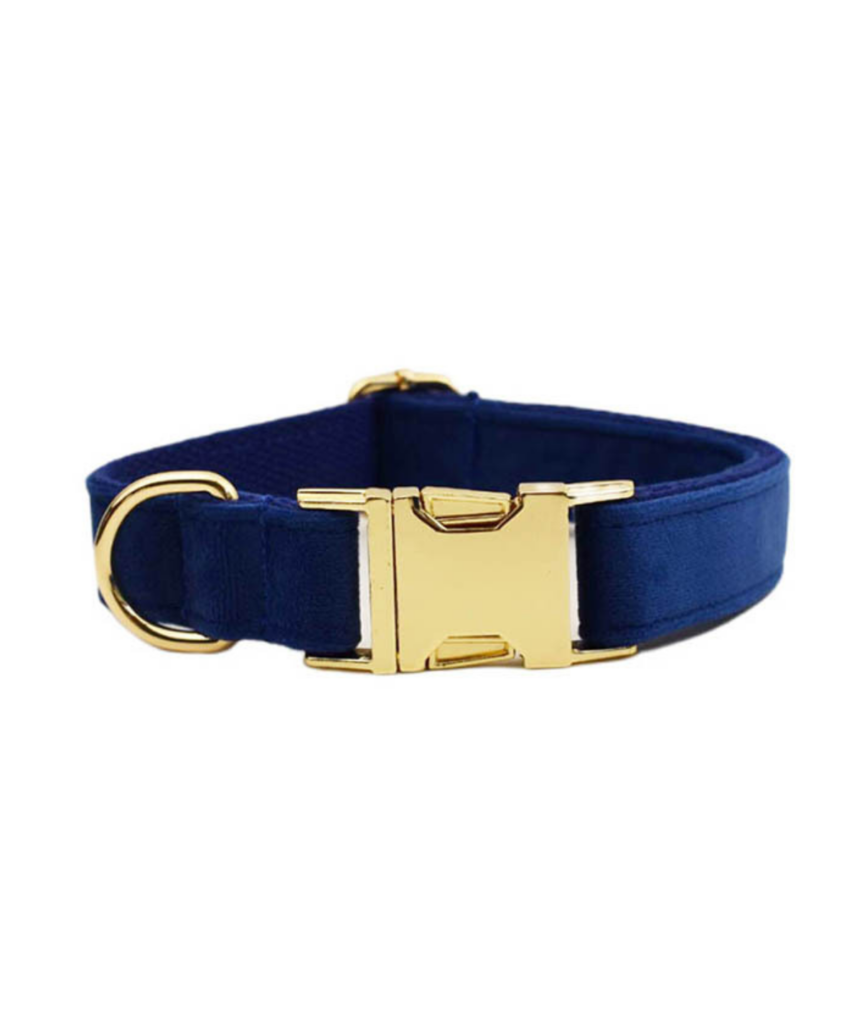 Halsbånd med gravering - Velour