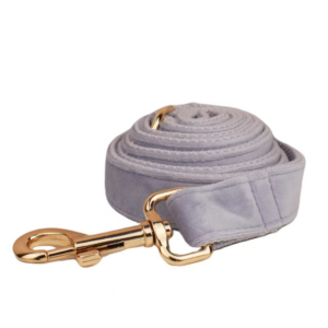 Hundeline - Velour - Støvet lilla