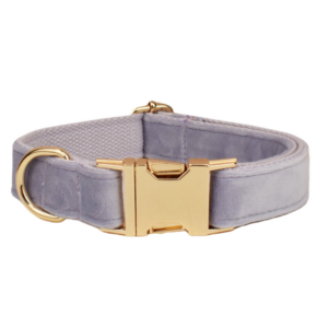 Halsbånd med gravering - Velour