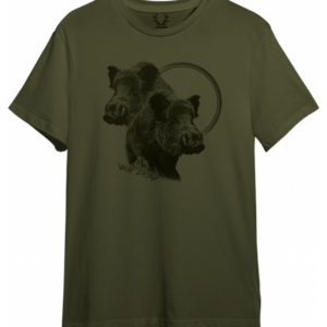 1 Wild Zone T-shirt med print af 2 Vildsvin