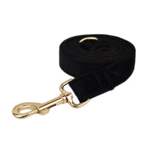 Hundeline - Velour - Sort