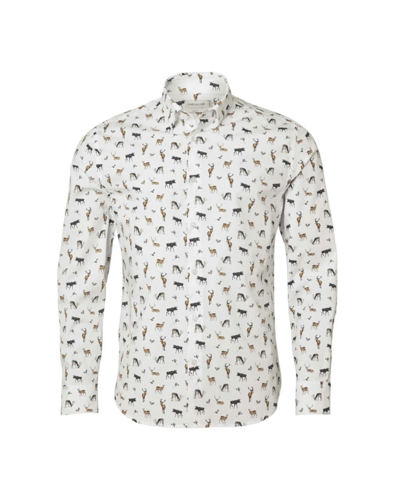 Chevalier skjorte med storvildt