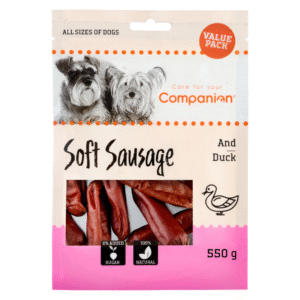 Companion blød pølse med and