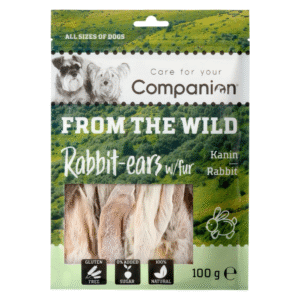 Companion kaninøre med pels