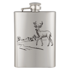 Lommelærke med motiv af kronhjort