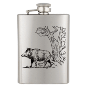 Lommelærke med motiv af vildsvin