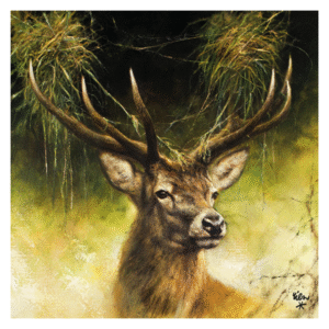 Servietter med kronhjort