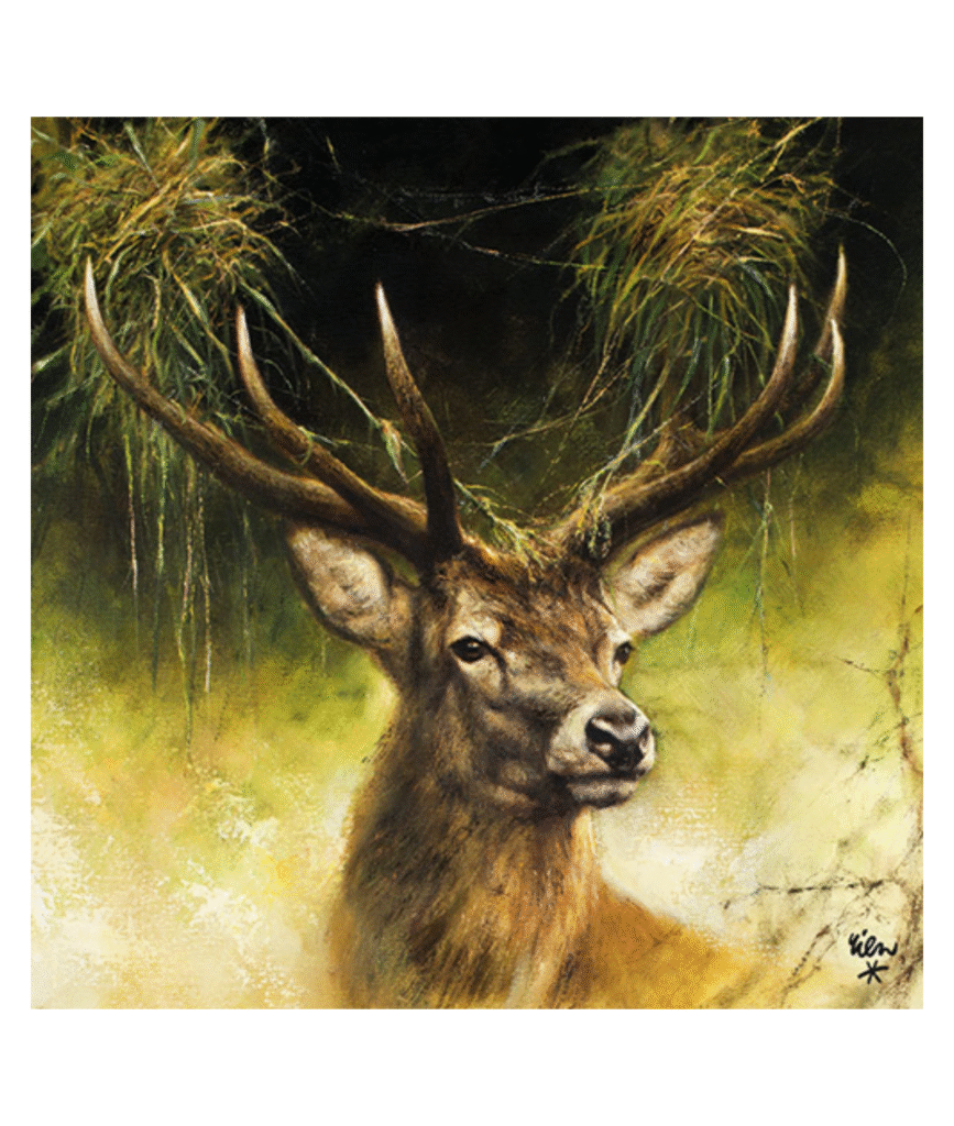 Servietter med kronhjort