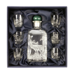 Snapsesæt med flaske og 6 glas