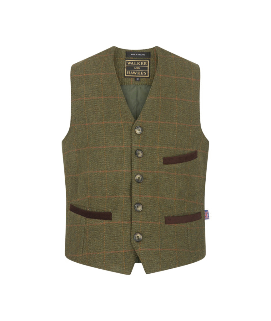 Derby tweed Alcott vest til mænd