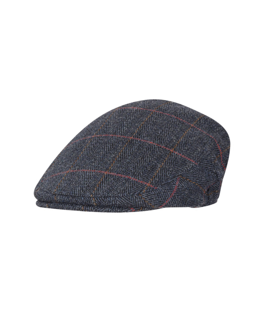 Walker And Hawkes Derby tweed Cambridge flat cap