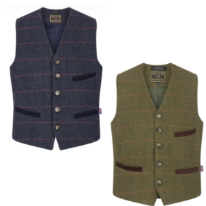 Walker And Hawkes Derby tweed Alcott vest