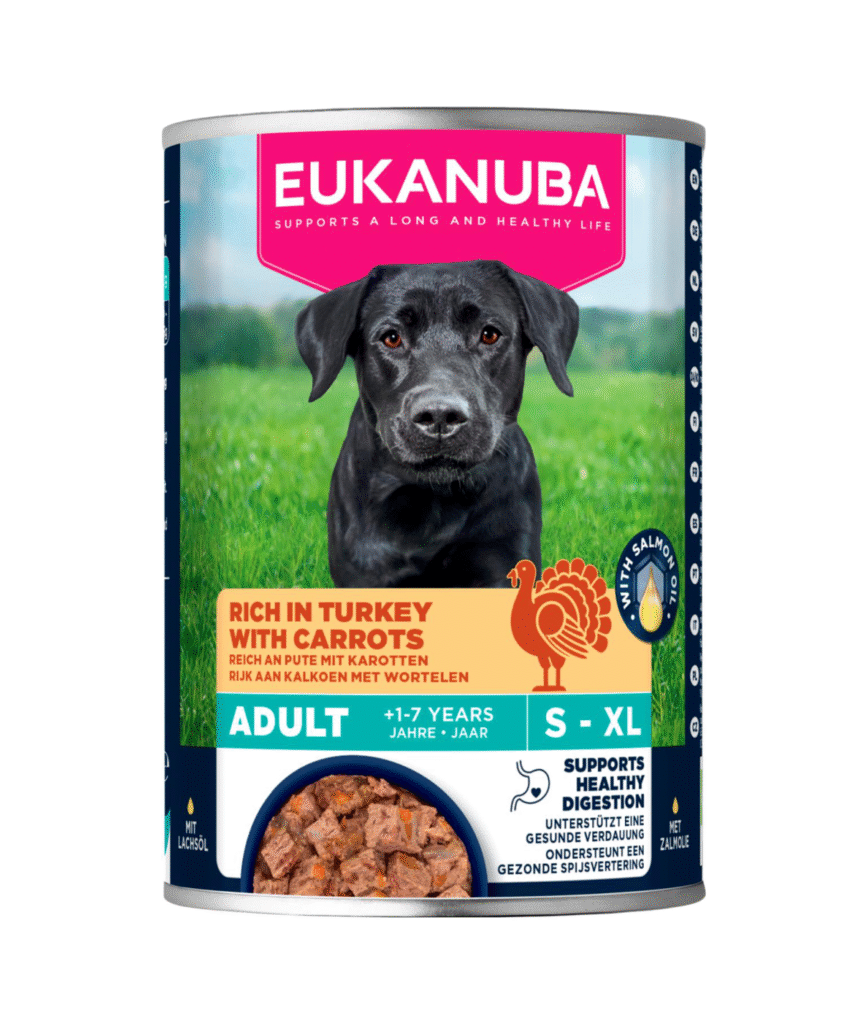 Eukanuba vådfoder kalkun og gulerødder 400 gr.