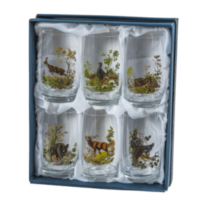 Øl/Vandglas med vildt motiv 380 ml
