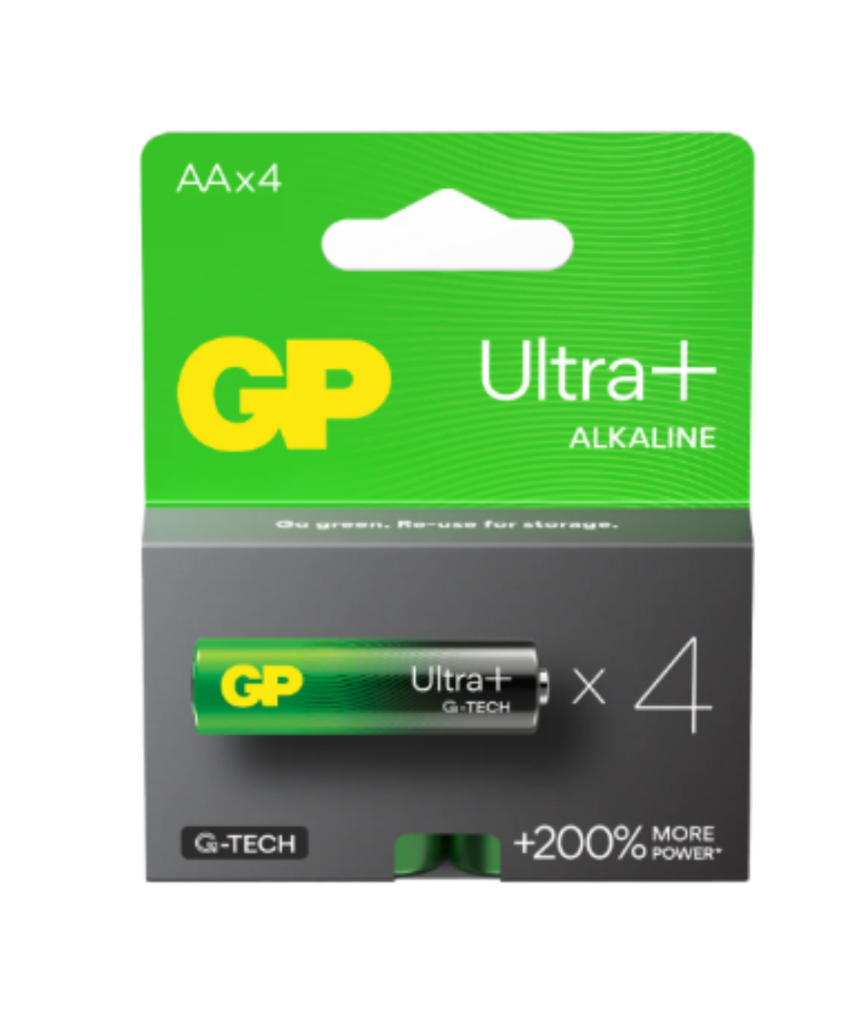GP Batterier AA+ 4 stk.