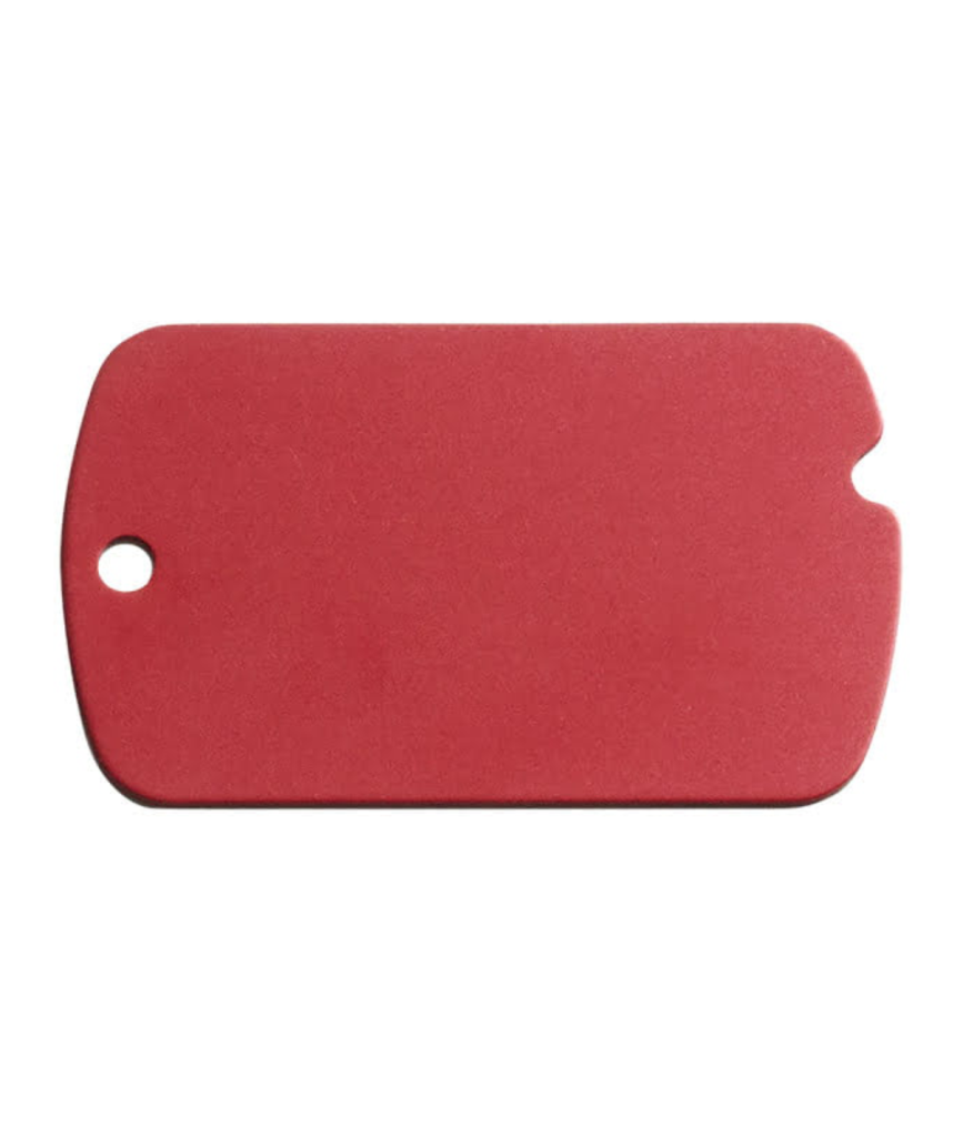 Hundetegn - Army tag - Rød