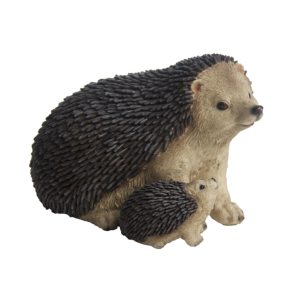 Havefigur - pindsvin med unge