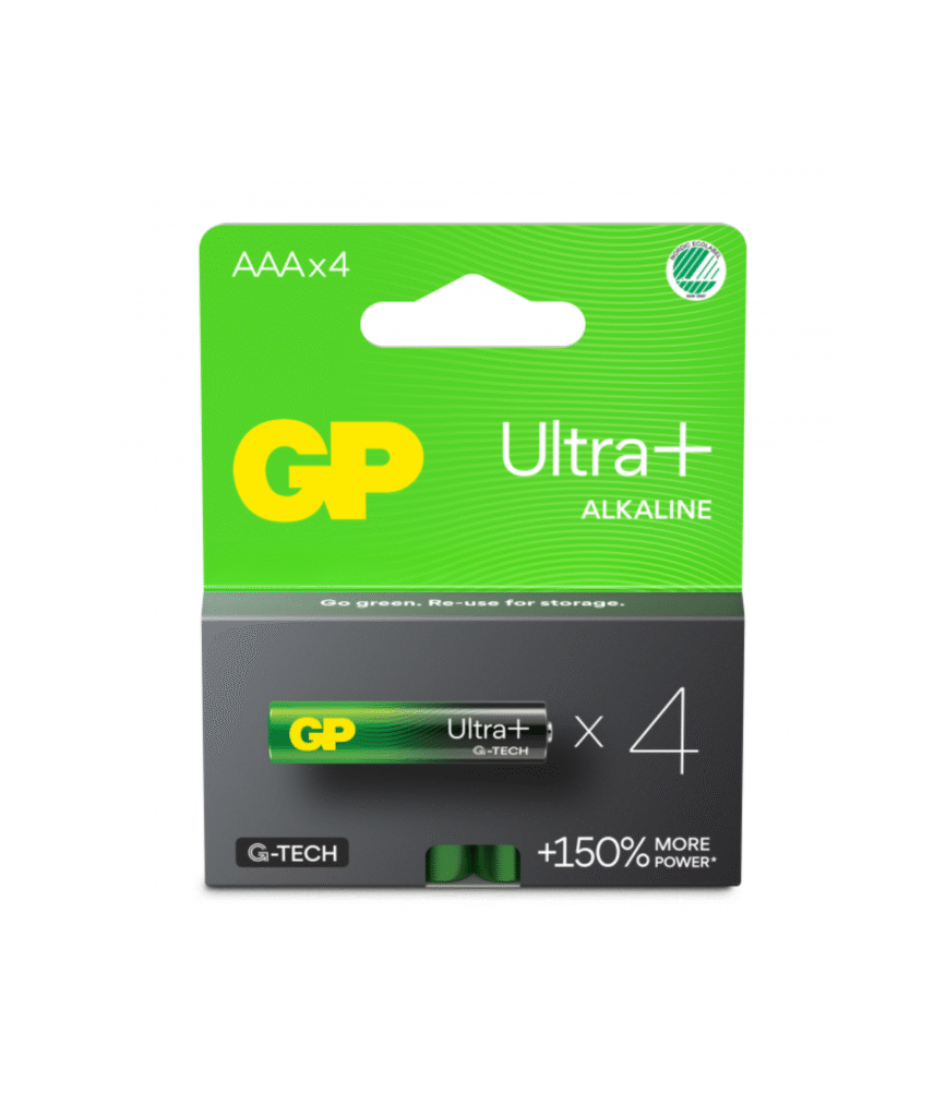 GP ultra plus AAA batterier 4 stk