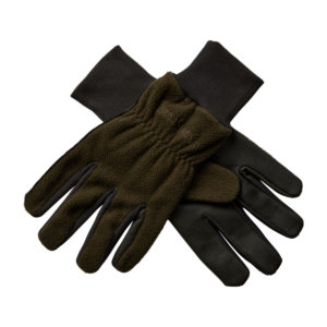 Deerhunter fleecehandsker med læder