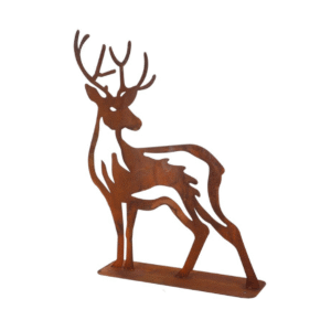 Havefigur i jern - kronhjort