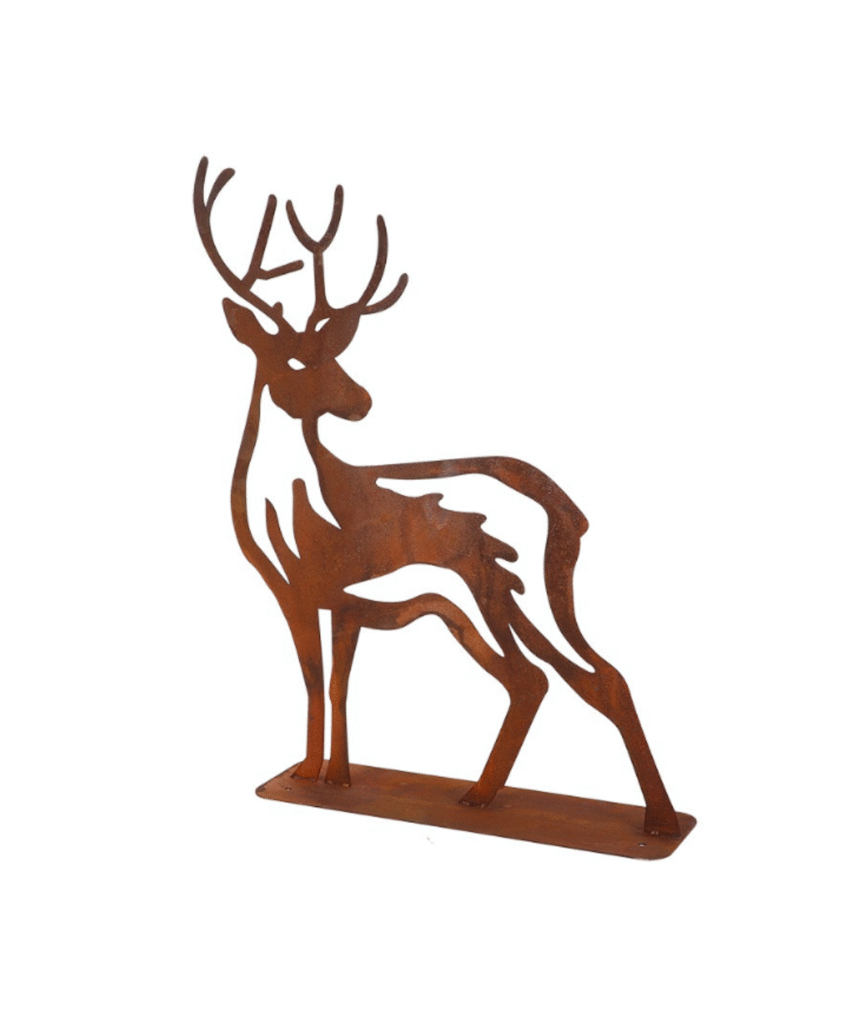 Havefigur i jern - kronhjort