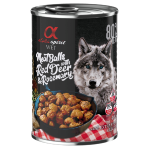 AlphaSpirit Kødboller til hund med kronhjort & rosmarin