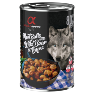 AlphaSpirit Kødboller med vildsvin og timian til hund