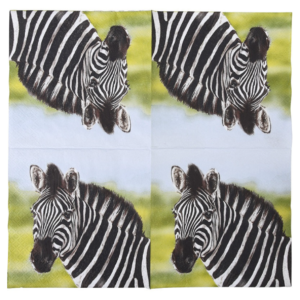 Servietter med Zebra