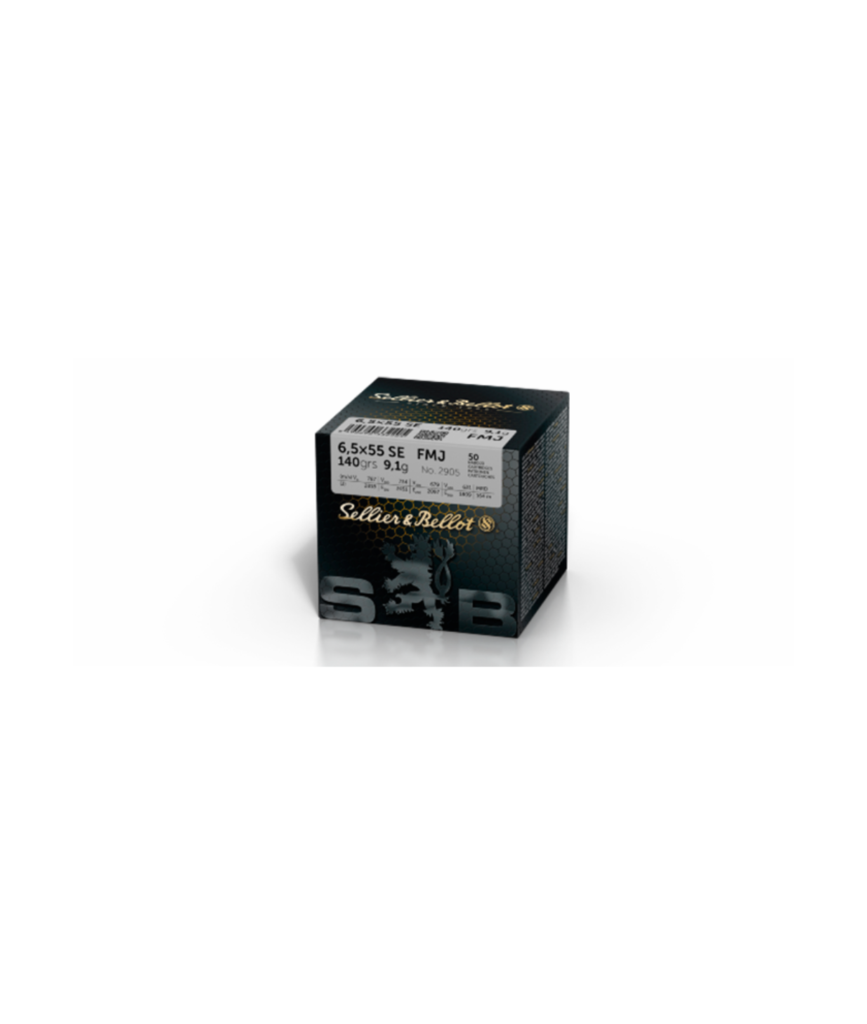 Sellier-Bellot FMJ 6.5x55 9.1g/140gr