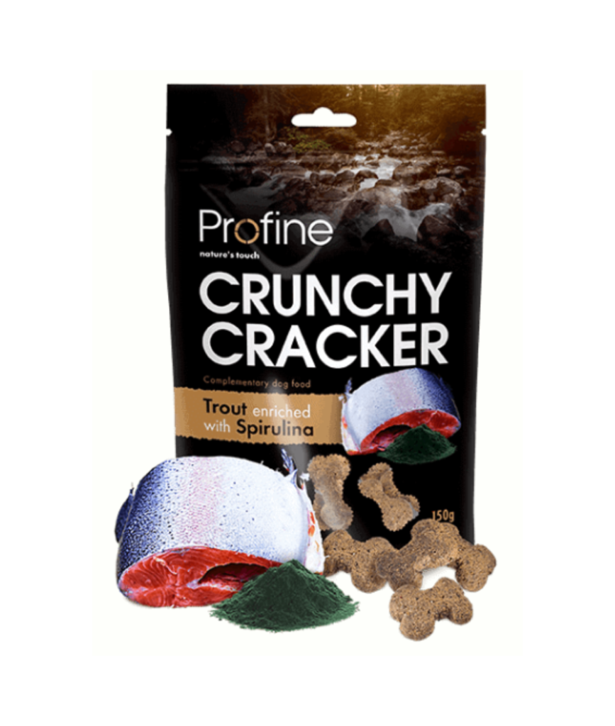 Profine crunchy godbidder med ørred og spirulina