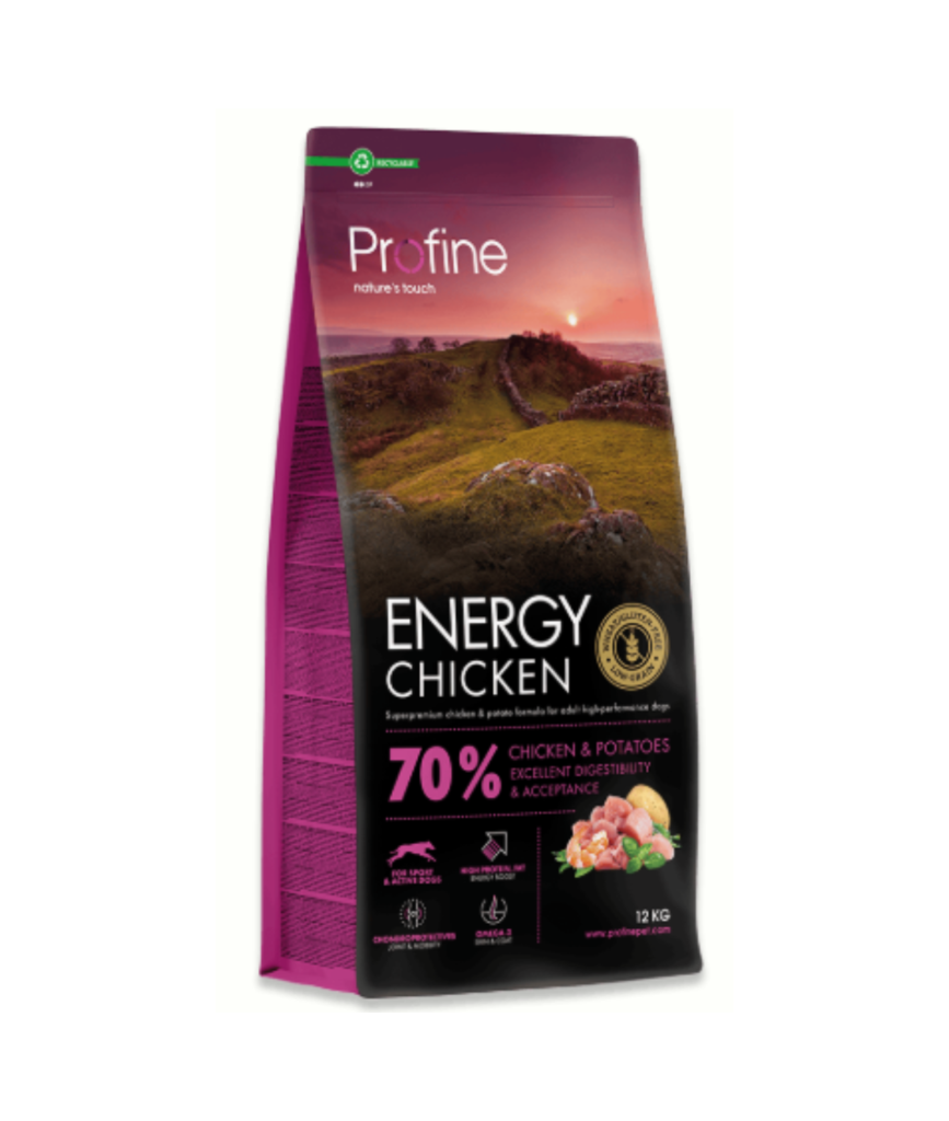 Profine kylling til voksne hunde - energi - 12 kg