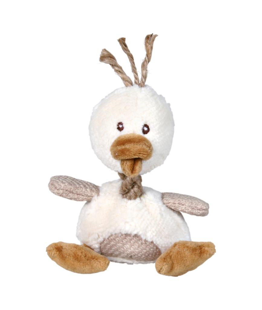 Bamse med fyld - and med reb