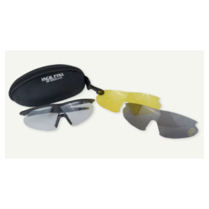 Jack Pyke skydebrille med 3 forskellige glas