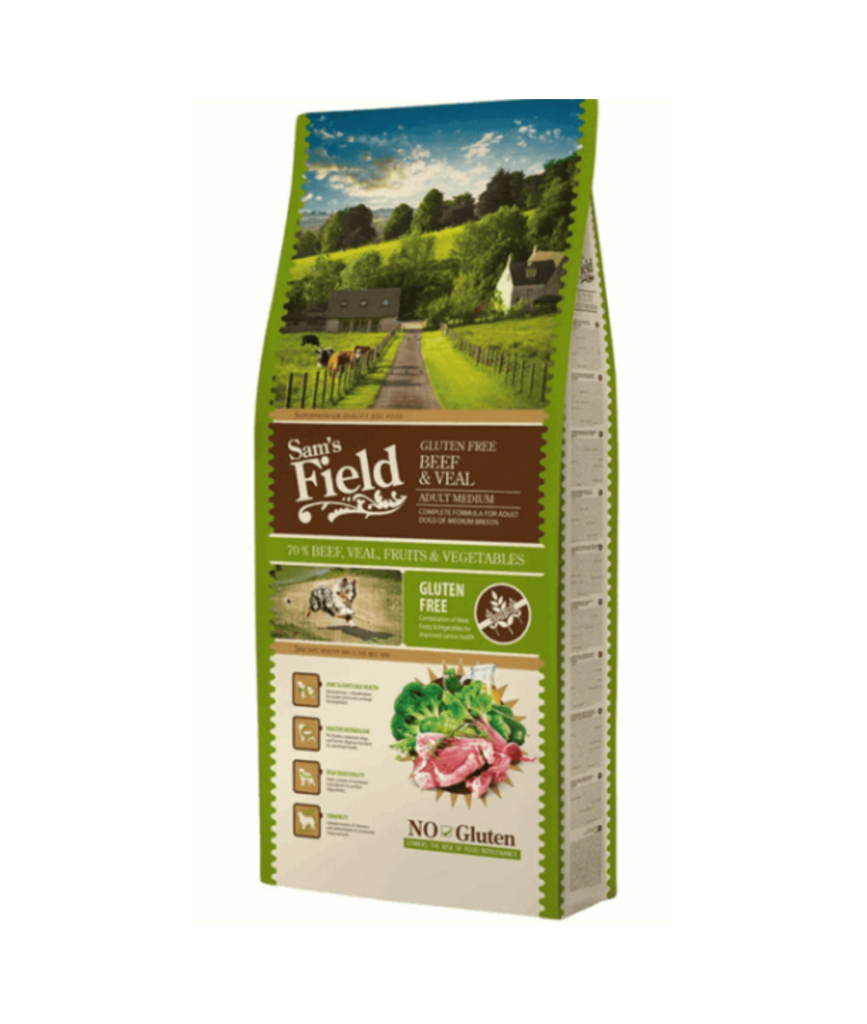 Sams Field tørfoder med okse og kalvekød - 13kg