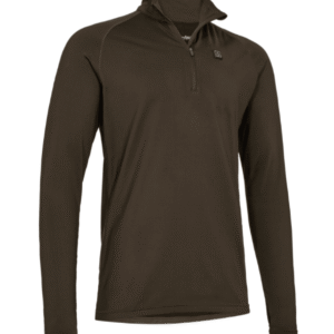 Deerhunter Heat Game ½-Zip Undertrøje i Wood