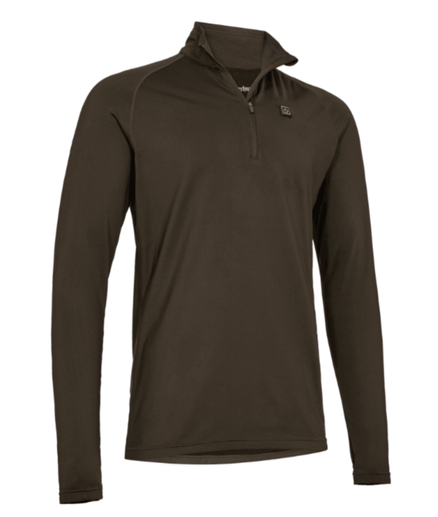 Deerhunter Heat Game ½-Zip Undertrøje i Wood