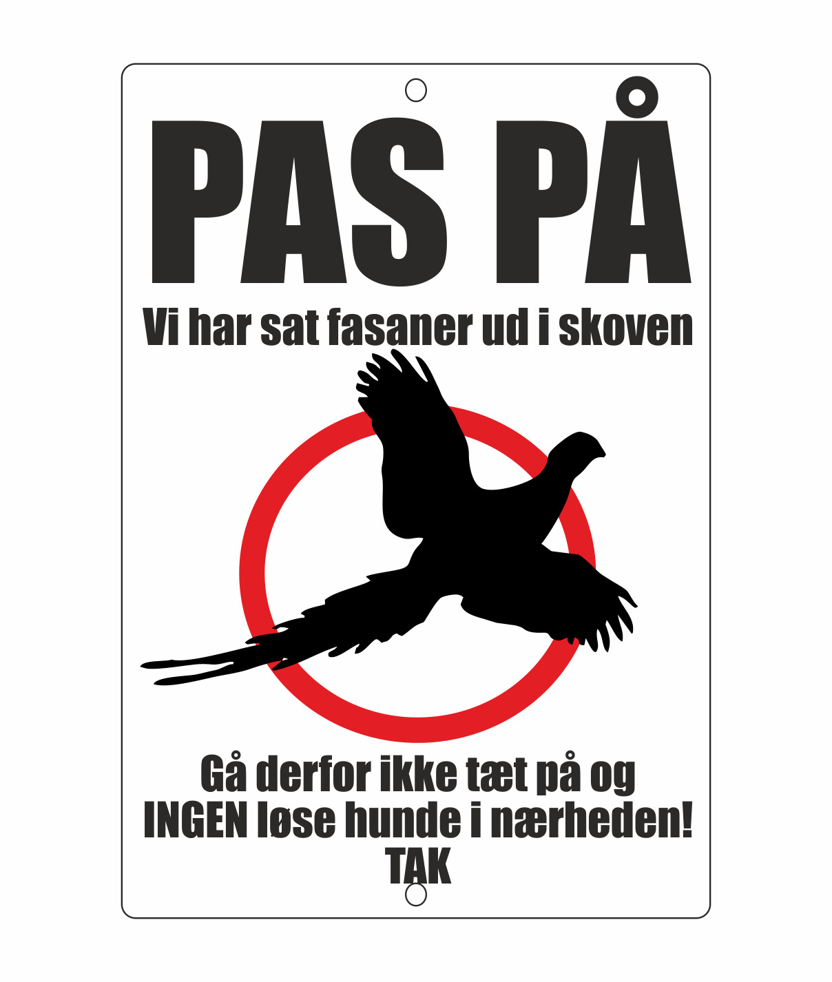 Oplysningsskilt udsætning