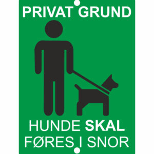 Oplysningsskilt - Bestem selv teksten