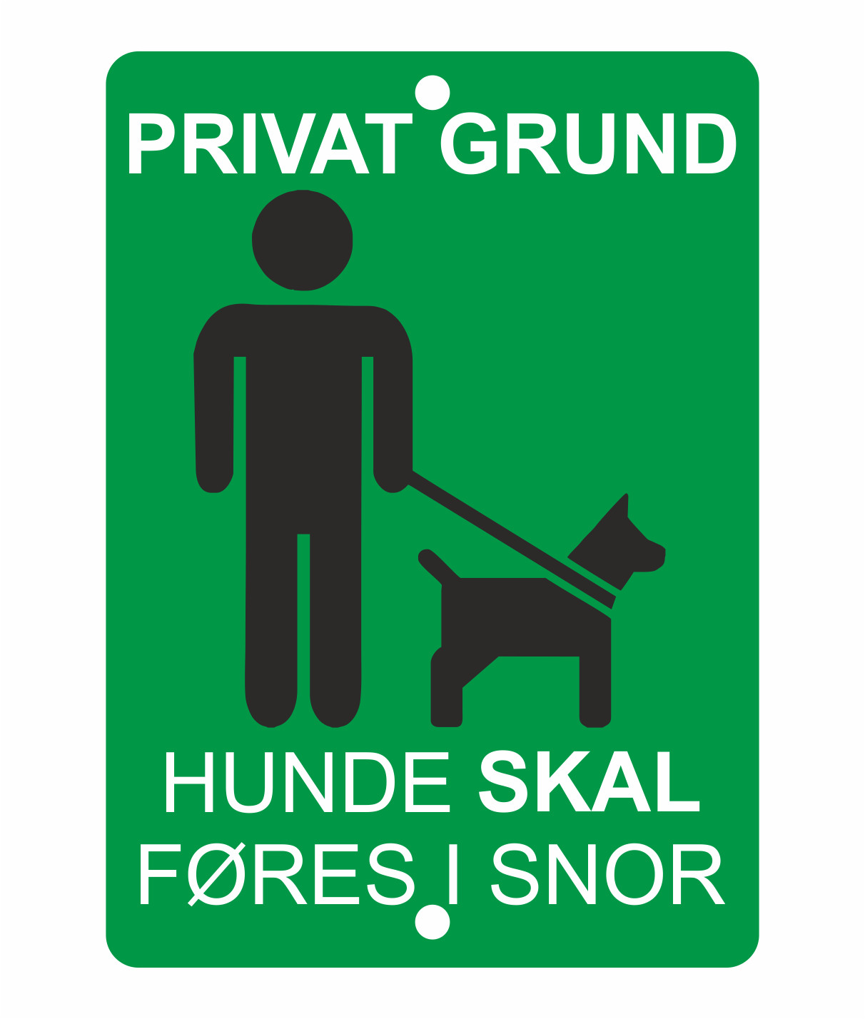 Oplysningsskilt - Bestem selv teksten