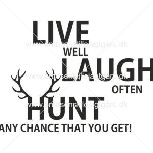 Folie-/Strygemærke - Live Well