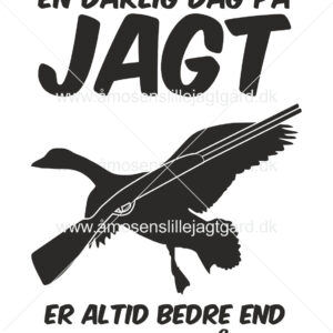 Folie-/Strygemærke - En dårlig dag på jagt...