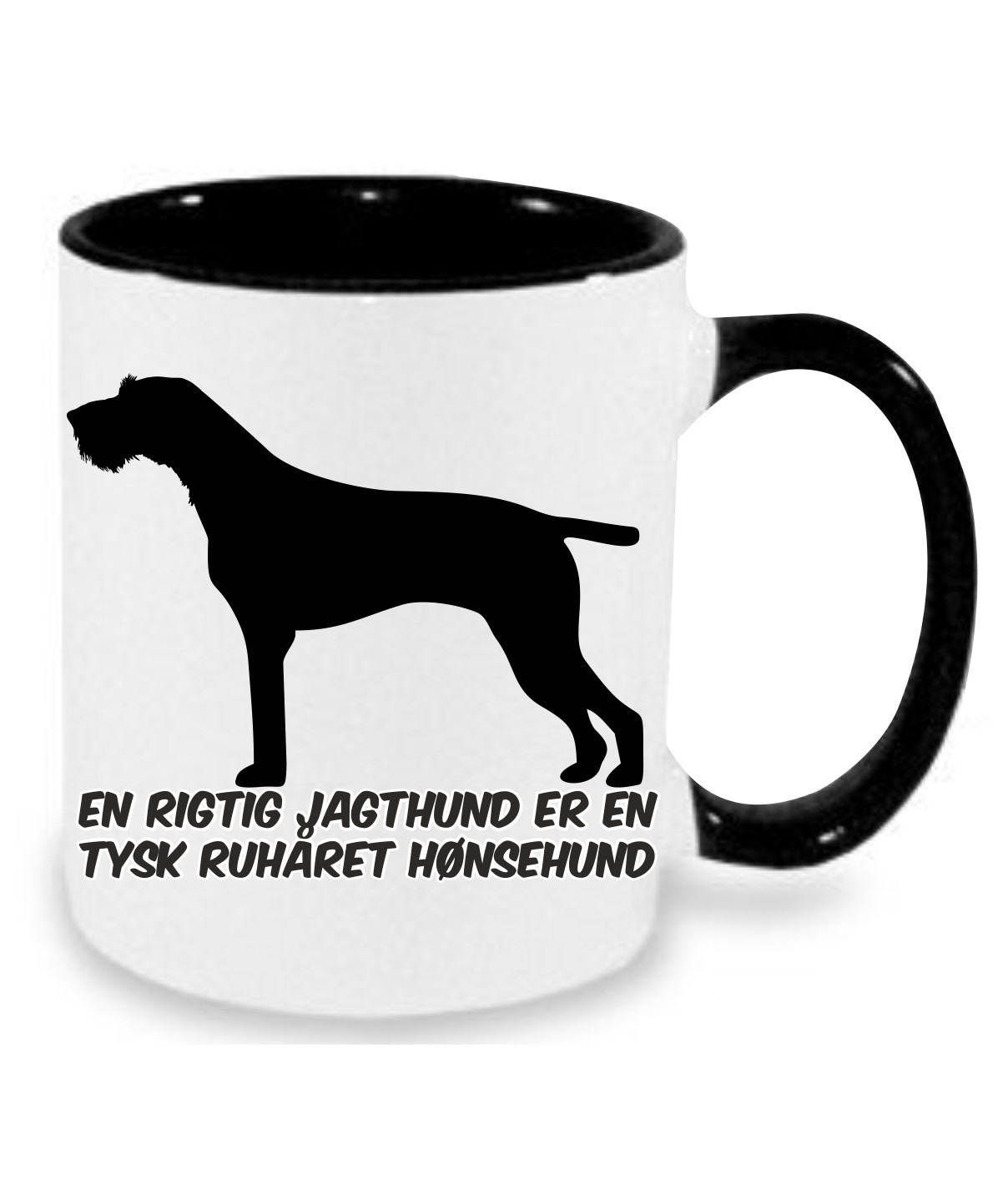 Krus med Tysk Ruhåret Hønsehund