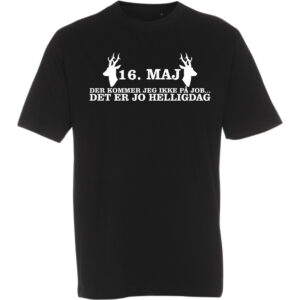 T-shirt med tryk - 16. maj