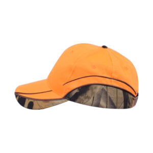 Orange caps med camouflage