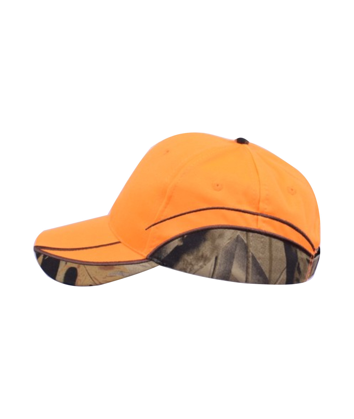 Orange caps med camouflage