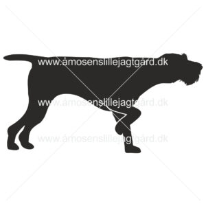 Folie-/Strygemærke - Tysk Ruhåret